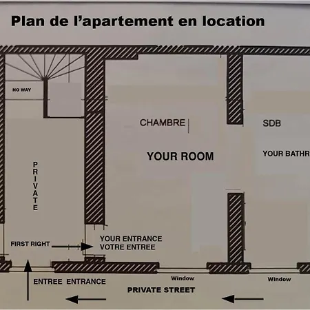 Habitación en casa particular Petite Impasse Privée Impasse Poils *