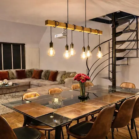 Luxury Loft Duplex Penthouse Of 190m2 & Free Parking ! Apartman *