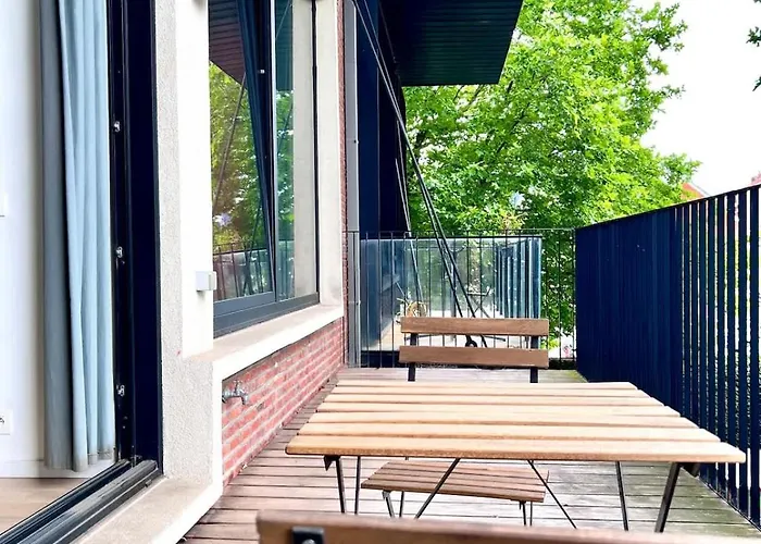 Bright Modern Loft In For 4 Brusel