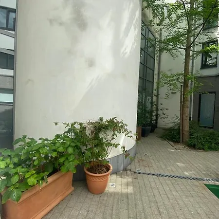 Chambre, Salle Sport, Grand Patio, Salle De Bain - Luxueux Appartement Idealement Localise Dans Le Centre De Bruxelles Ubytování v soukromí