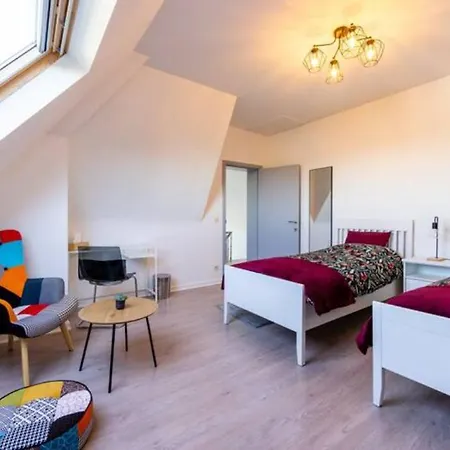 度假居 Manoir Bel Horizon Avec Grand Jardin Et Parking Prive 布鲁塞尔