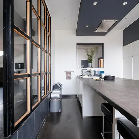 Beautiful Penthouse With Terrace Tour & Taxis Daire