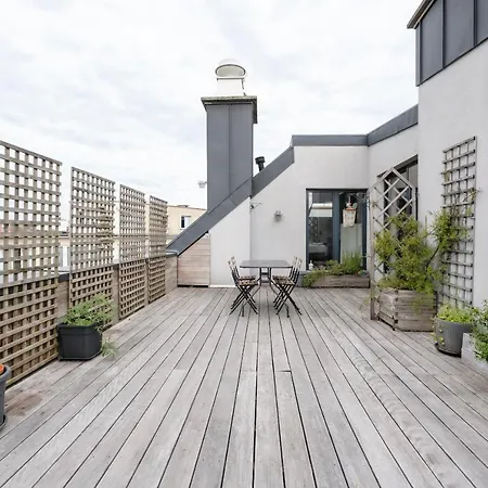 Beautiful Penthouse With Terrace Tour & Taxis Daire Brüksel