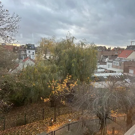 Deux Chambres Moderne Avec Vue Imprenable Sur Le Parc Et Immense Terasse Brüsszel