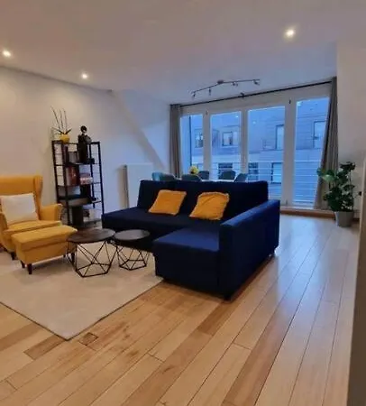 Terraced Bedroom At Woluwe Saint Lambert Apartment