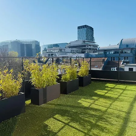 شقة Stylish Penthouse In Bxl With 2 Panoramic Terraces *