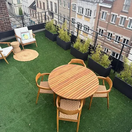 Stylish Penthouse In Bxl With 2 Panoramic Terraces Lejlighed *