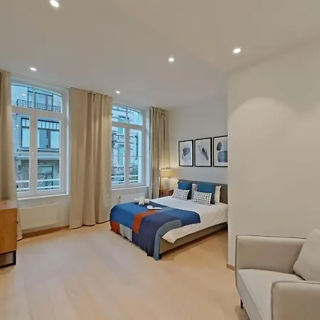 Quiet & Stylish 3-bedroom Flat In Heart Of Ixelles Brüsszel