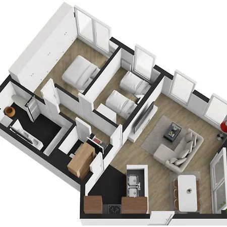 Apartament Le Refuge Historique Wifi - Parking - Confort Bruksela