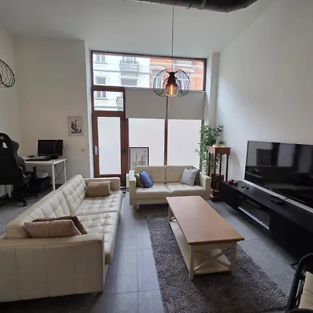 Industrial-style Loft With Mezzanine Bedroom In Prime Area Brusel