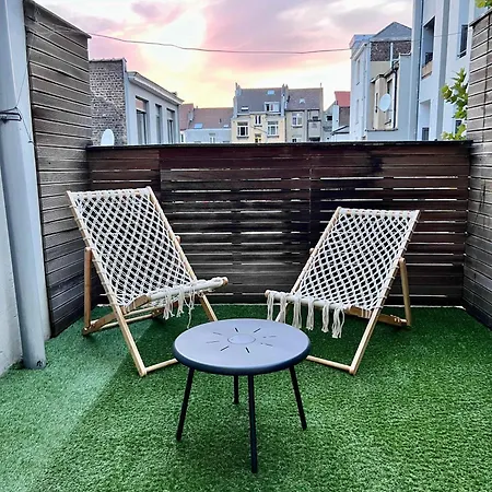 Apartment Family & Cosy For Up To 9 Guests Near Midi Station