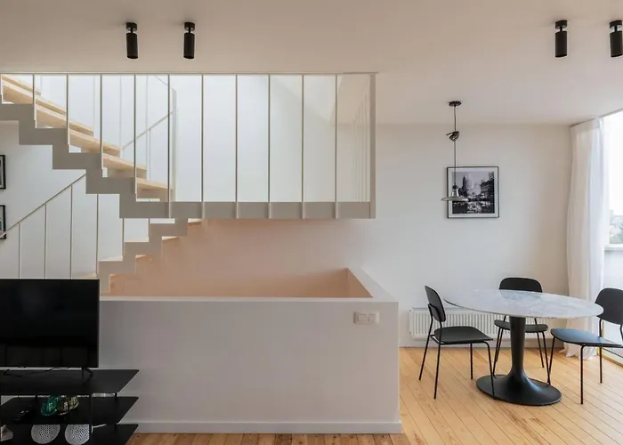 Apartment Floor New Duplex Stunning View In Trendy St Gilles *