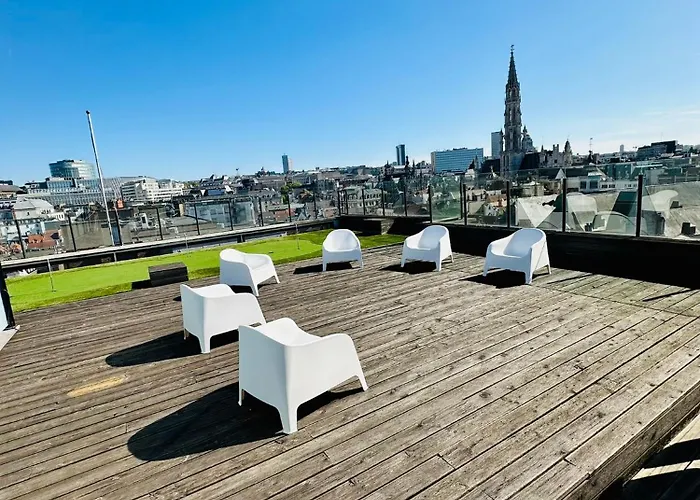 Penthouse Grand Place - 2bd - 200sqm Terrace Lägenhet *