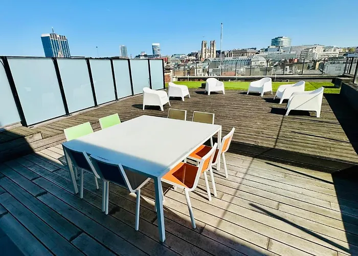 Penthouse Grand Place - 2bd - 200sqm Terrace Lägenhet *