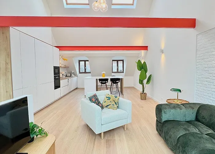 Duplex Design & Elegant Au Coeur De Lägenhet *