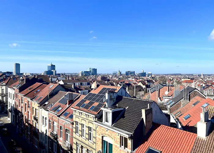 Lovely - Heart Of For 2 View Over The * 브뤼셀