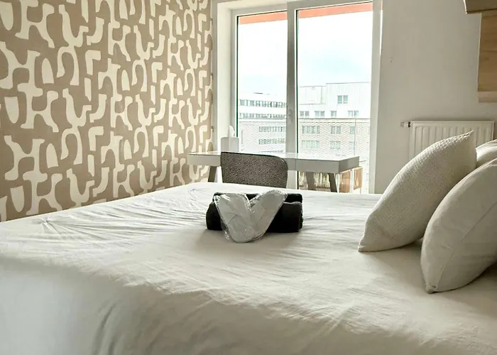 דירה Cosy And Modern 1bed Near Gare Du Midi Dox