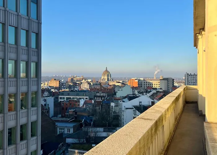 Lovely Loft In Panoramic View! Apartmán Brusel