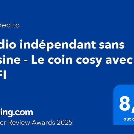 Apartment Independant Sans Cuisine - Le Coin Cosy Avec Wifi *