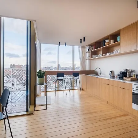Floor New Duplex Stunning View In Trendy St Gilles 아파트 *