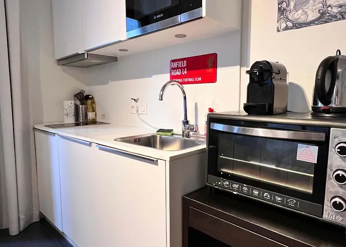 Lovely With Balcony By Grand Place For 4 דירה *